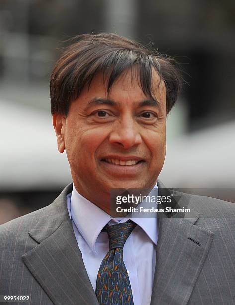 Lakshmi Mittal attends the European Premiere of 'Kites' at Odeon West End on May 18, 2010 in London, England.