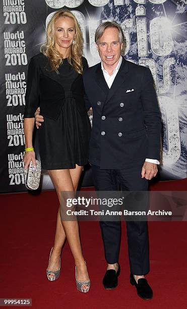 Designer Tommy Hilfiger and wife Dee Hilfiger attend the World Music Awards 2010 at the Sporting Club on May 18, 2010 in Monte Carlo, Monaco.