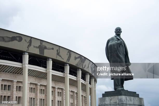 Statue of Lenin photographed in front of the Luzhniki Olympic Stadium taken in Moscow, Russia, 29 August 2017. The city is one of the locations for...