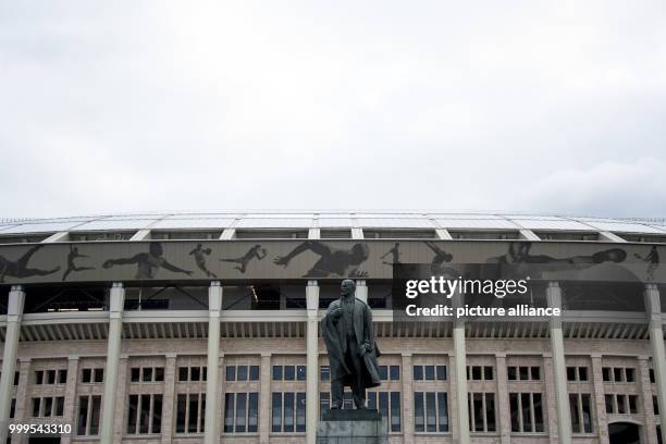 Statue of Lenin photographed in front of the Luzhniki Olympic Stadium taken in Moscow, Russia, 29 August 2017. The city is one of the locations for...