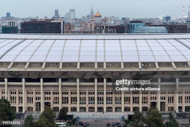 Picture of the Luzhniki Olympic Stadium taken in Moscow, Russia, 29 August 2017. The city is one of the locations for the Russia 2018 FIFA World Cup....