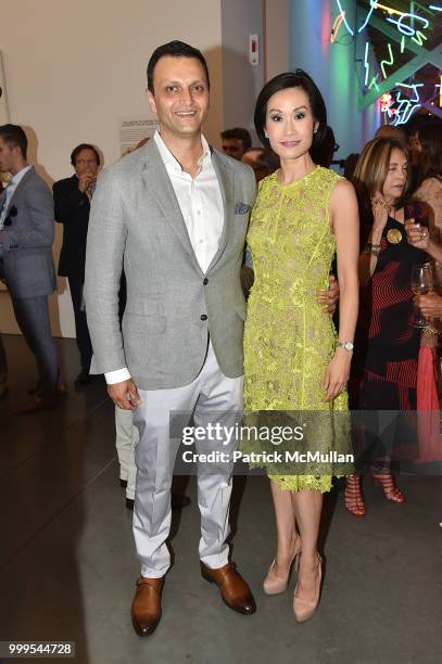 Serge Tismen and Ida Liu attend the Parrish Art Museum Midsummer Party 2018 at Parrish Art Museum on July 14, 2018 in Water Mill, New York.