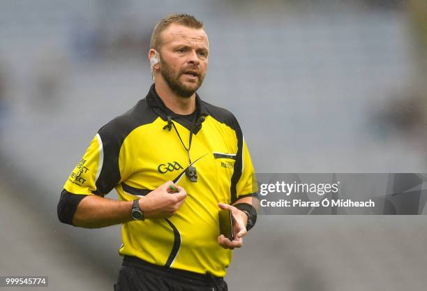 Dublin , Ireland - 15 July 2018; Referee Anthony Nolan during the GAA Football All-Ireland Senior Championship Quarter-Final Group 1 Phase 1 match...