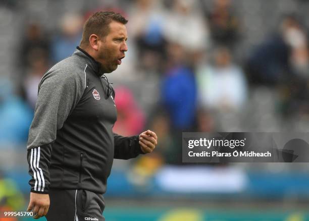 Dublin , Ireland - 15 July 2018; Kildare manager Cian O'Neill before the GAA Football All-Ireland Senior Championship Quarter-Final Group 1 Phase 1...