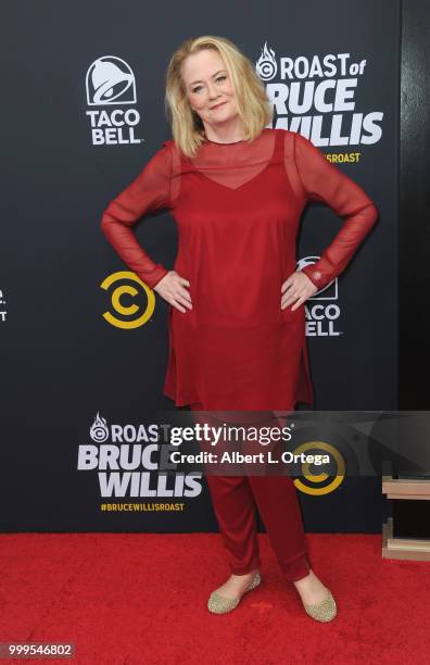 Actress Cybill Shepherd arrives for the Comedy Central Roast Of Bruce Willis held at Hollywood Palladium on July 14, 2018 in Los Angeles, California.