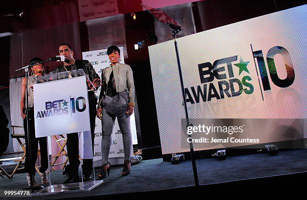 Rapper and music mogul Sean "Diddy" Combs and singers Dawn Richard and Kaleena announce the host, nominees and performers for the 10th Annual BET...