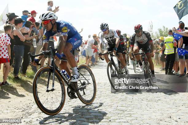 Philippe Gilbert of Belgium and Team Quick-Step Floors / Christopher Froome of Great Britain and Team Sky / Oliviero Troia of Italy and UAE Team...