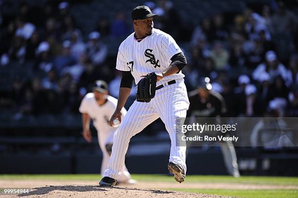 Tony Pena of the Chicago White Sox pitches against the Toronto Blue Jays on May 9, 2010 at U.S. Cellular Field in Chicago, Illinois. The Blue Jays...