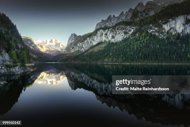 gosausee - malte stock pictures, royalty-free photos & images