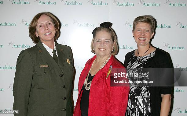 Superintendent of Yellowstone National Park Suzanne Lewis, President of the Tiffany & Co. Foundation Fernanda Kellogg and Senior Vice President of...