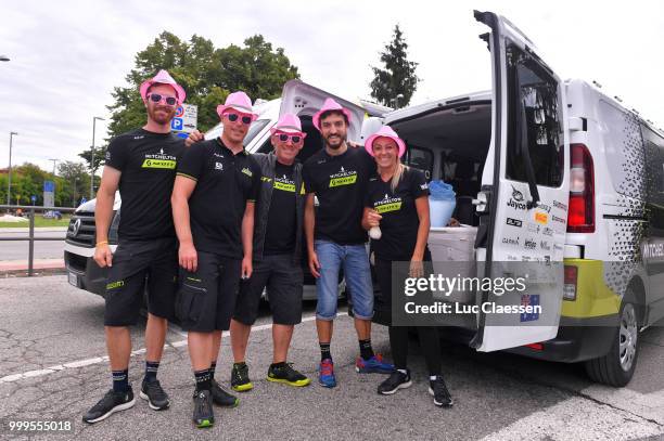 Start / Patrick Ryan of Australia Mechanic / Martin Vestby of Denmark Sportsdirector / Wayne Nicholsof Australia Mechanic / Ivan Soigneur / Nadia...