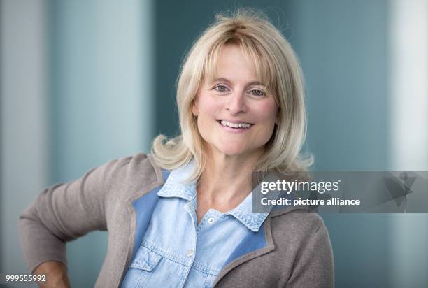 Kristina Dunz, correspondant of the German Press Agency for the German federal chancellery can be see in Berlin, Germany, 30 June 2016. Dunz will...