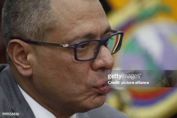 The vice-president Jorge Glas, photographed in his office in Quito, Ecuador, 30 August 2017. The public prosecutor's office has suspicions that Glas...