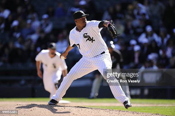 Tony Pena of the Chicago White Sox pitches against the Toronto Blue Jays on May 9, 2010 at U.S. Cellular Field in Chicago, Illinois. The Blue Jays...