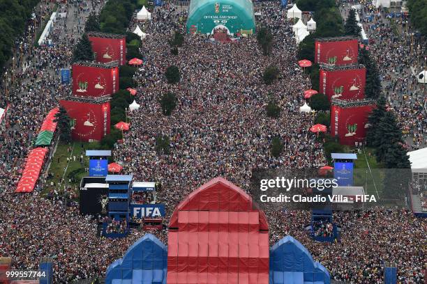 General view during the 2018 FIFA World Cup Final match between France v Croatia at Luzhniki Stadium on July 15, 2018 in Moscow, Russia.