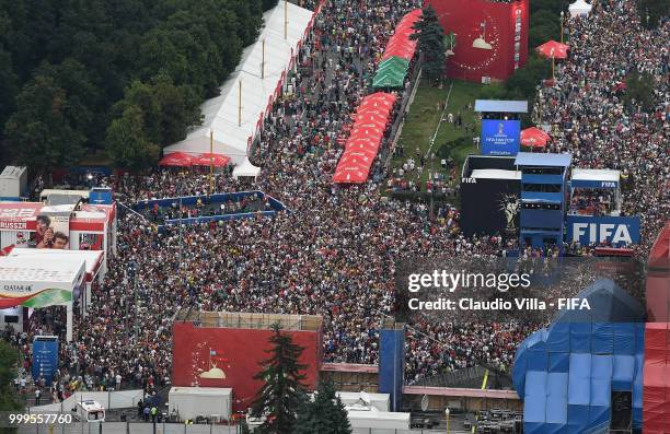 General view during the 2018 FIFA World Cup Final match between France v Croatia at Luzhniki Stadium on July 15, 2018 in Moscow, Russia.