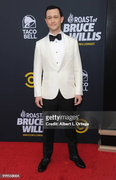 Actor Joseph Gordon-Levitt arrives for the Comedy Central Roast Of Bruce Willis held at Hollywood Palladium on July 14, 2018 in Los Angeles,...