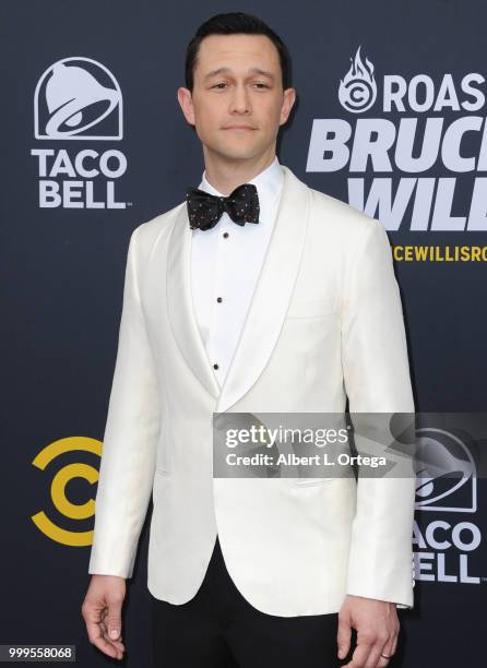 Actor Joseph Gordon-Levitt arrives for the Comedy Central Roast Of Bruce Willis held at Hollywood Palladium on July 14, 2018 in Los Angeles,...