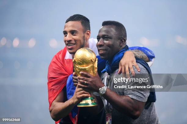 Corentin Tolisso of France celebrates victory following the 2018 FIFA World Cup Final between France and Croatia at Luzhniki Stadium on July 15, 2018...
