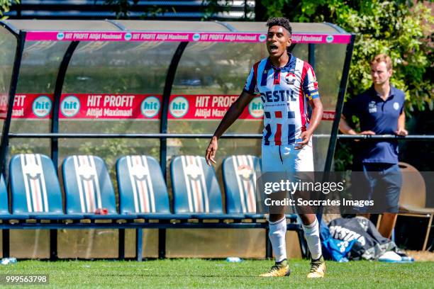 Driess Saddiki of Willem II during the match between Willlem II v KAA Gent on July 14, 2018 in TILBURG Netherlands