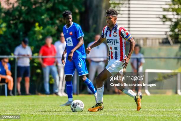 Driess Saddiki of Willem II during the match between Willlem II v KAA Gent on July 14, 2018 in TILBURG Netherlands