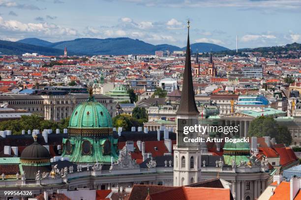 vienna capital city of austria cityscape - vienna city stock pictures, royalty-free photos & images