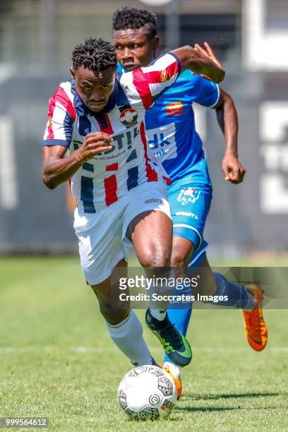 Asumah Abubakar of Willem II during the match between Willlem II v KAA Gent on July 14, 2018 in TILBURG Netherlands