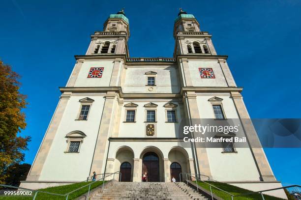 lorenz church, kempten, allgaeu, bavaria, germany - kempten im allgäu imagens e fotografias de stock