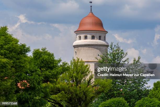 deininger tor 1516-1517 replaced by a new building in its present form, noerdlingen, bavaria, germany - city gate stock pictures, royalty-free photos & images