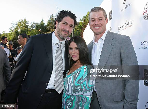 Producer Jason Goldberg, actress Soleil Moon Frye, and actor Eric Dane arrive at the 7th Annual Chrysalis Butterfly Ball held at a private residence...