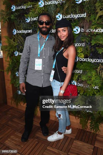 Chiwetel Ejiofor and Frances Aaternir attend as Barclaycard present British Summer Time Hyde Park at Hyde Park on July 15, 2018 in London, England.