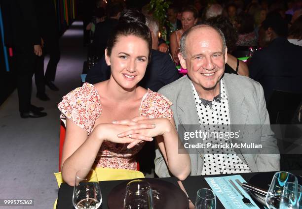 Katherine McMahon and Christopher French attend the Parrish Art Museum Midsummer Party 2018 at Parrish Art Museum on July 14, 2018 in Water Mill, New...