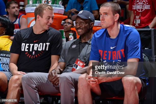 Head Coach Dwayne Casey of the Detroit Pistons during the game against the Minnesota Timberwolves during the 2018 Las Vegas Summer League on July 11,...