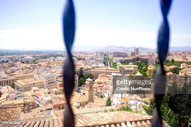 View of Granada in Granada, Spain, on July 15, 2018.