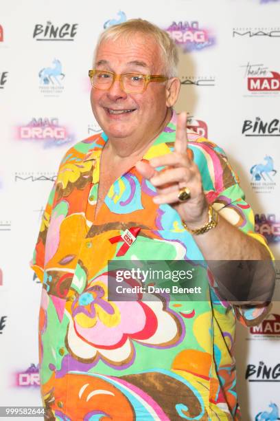 Christopher Biggins attends "A MAD Drag Night" at Cafe de Paris on July 15, 2018 in London, England.