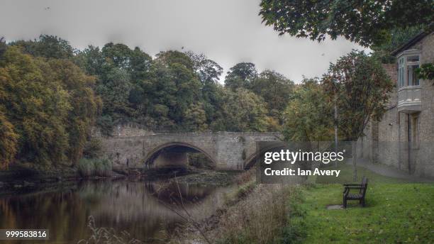 warkworth bridge - avery stock pictures, royalty-free photos & images