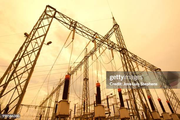 electric substation in south america - stephens stock pictures, royalty-free photos & images