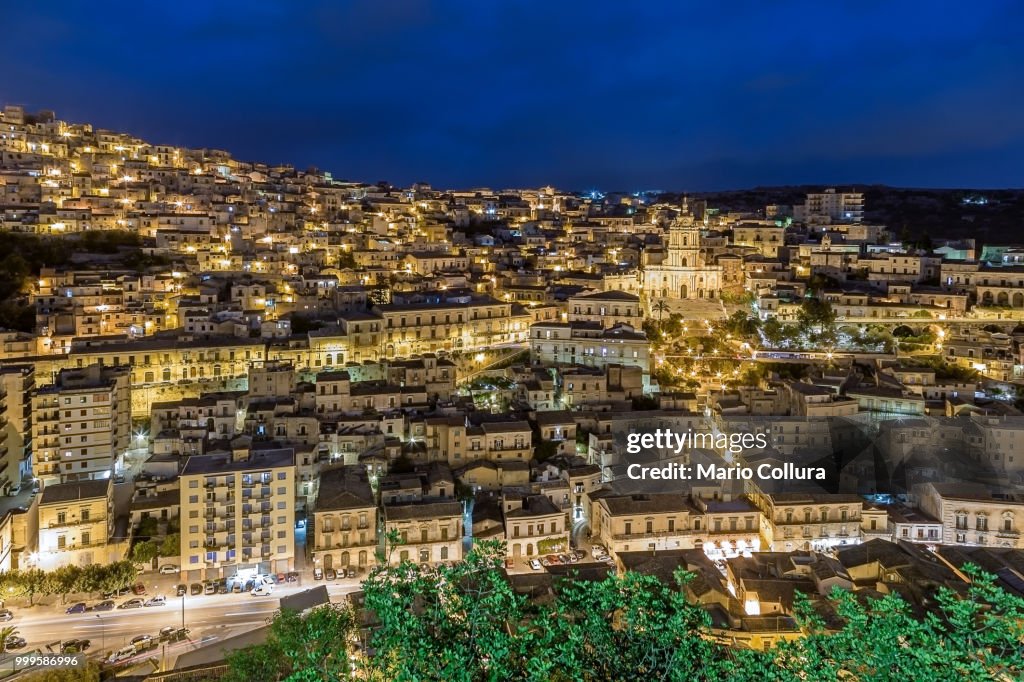 Blue hour in Modica - Sicily