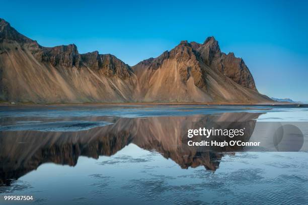 golden vestrahorn - o’connor stock pictures, royalty-free photos & images