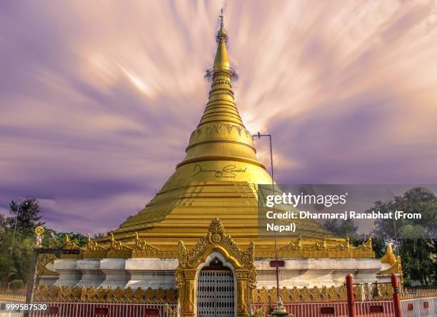 monastery in lumbini nepal - buddhism at lumbini stock pictures, royalty-free photos & images