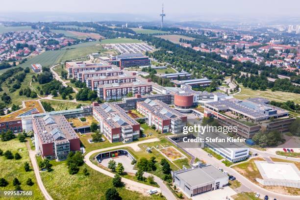 aerial view, university hospital regensburg, regensburg, upper palatinate, bavaria, germany - kiefer foto e immagini stock