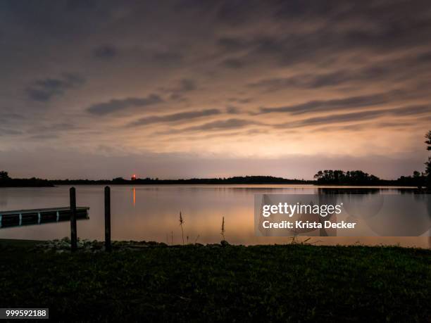 summit lake at night color - decker stock pictures, royalty-free photos & images