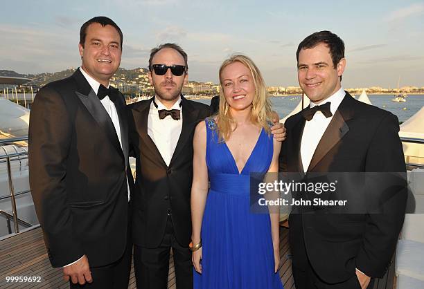 Producer Jamie Patricof, Producer Derek Cianfrance, Producer Lynette Howell and Producer Alex Orlovsky attend the Blue Valentine Dinner on the Harlee...