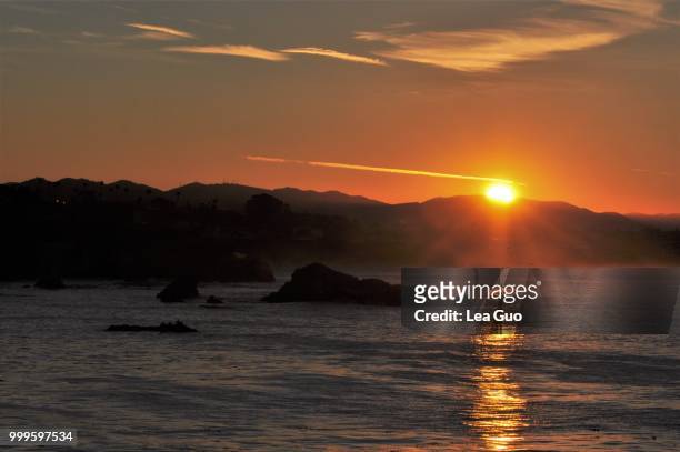 sunrise at pismo beach - lea stock pictures, royalty-free photos & images