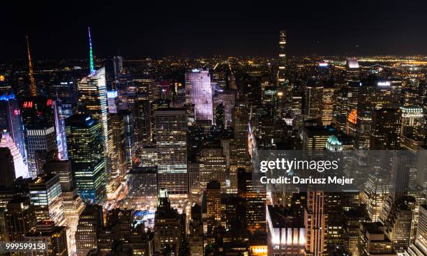 nyc lights - press briefing of dariusz mioduski stockfoto's en -beelden