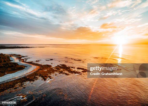 sunrise at cherry hill beach - mann stock pictures, royalty-free photos & images