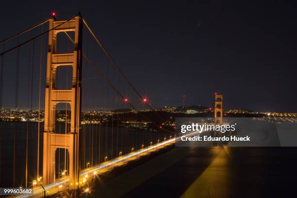 golden gate bridge - cable stayed bridge stock pictures, royalty-free photos & images