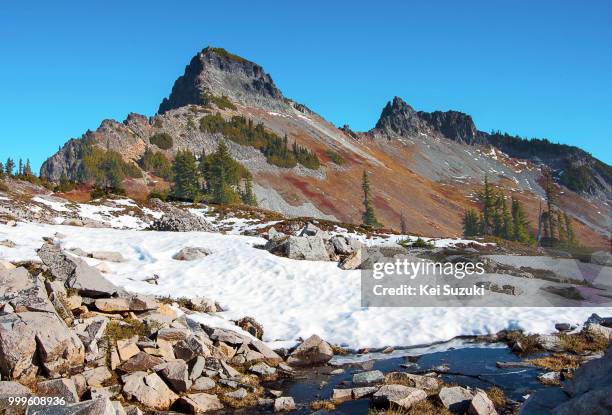 pinnacle peak, mt. rainier - kei stock pictures, royalty-free photos & images