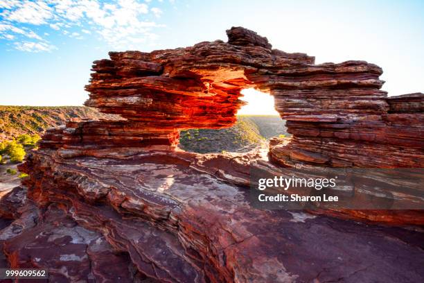 kalbarri national park - the window - kalbarri - fotografias e filmes do acervo