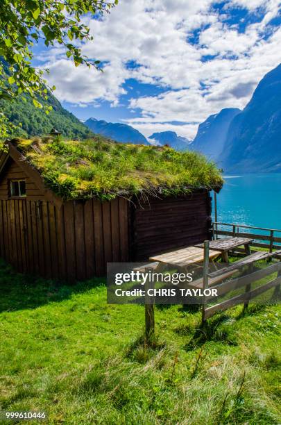 olden summer - olden foto e immagini stock